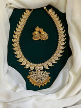 White Stone Mango Bridal Combo with Gold Beads - BC002